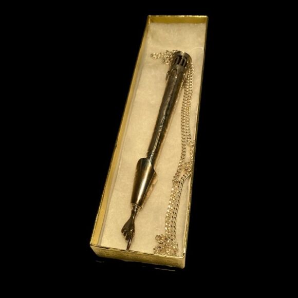 1166 Ornate Sterling Silver Yad Torah Pointer with Chain Bar Mitzvah Gif… - Picture 5 of 7